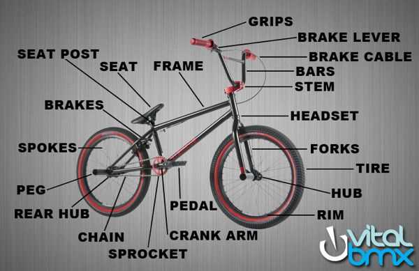 bmx bike parts diagram