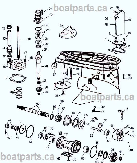 bravo 3 outdrive parts diagram