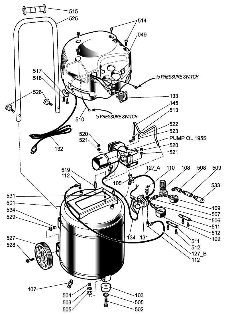 husky pressure washer parts diagram