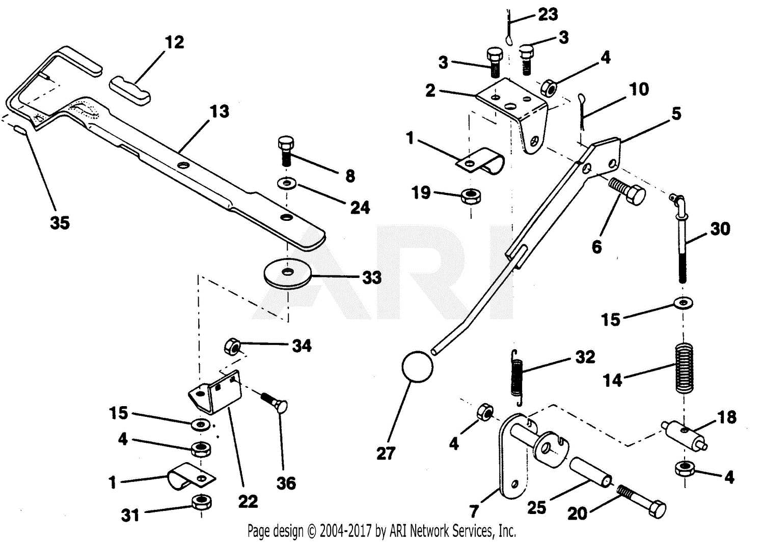 john deere lx176 steering parts diagram