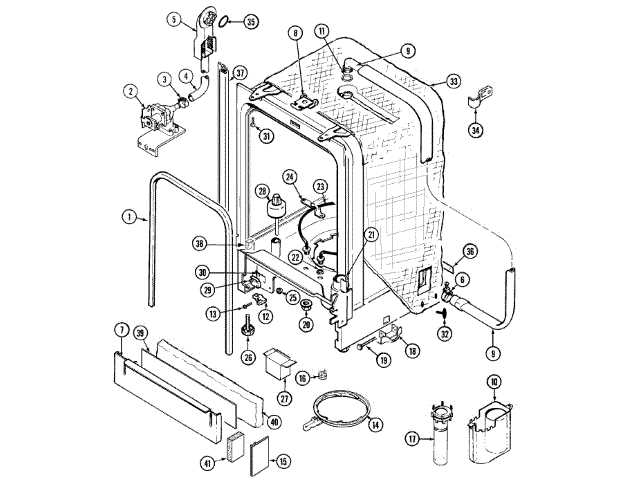 maytag quiet series 300 parts diagram