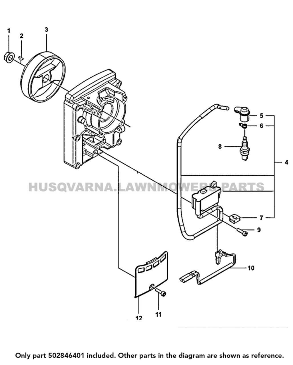 husqvarna push mower parts diagram