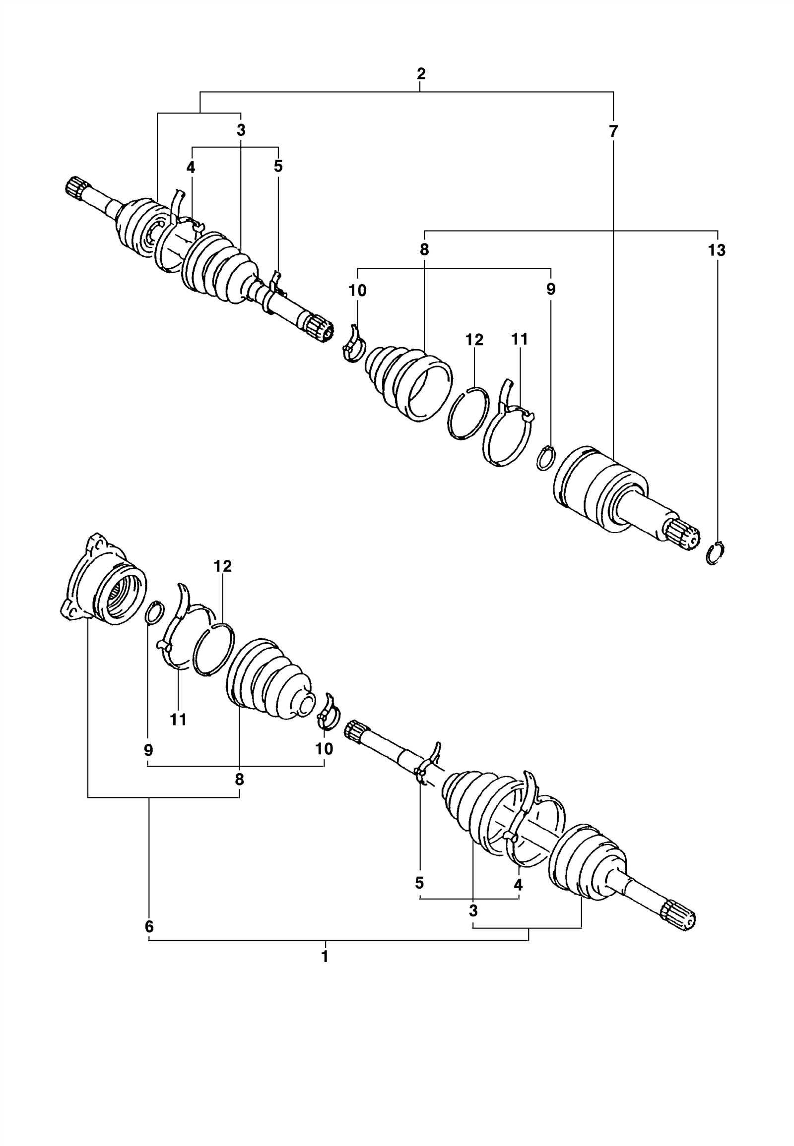 chevy front differential parts diagram