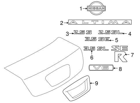 2005 nissan altima parts diagram