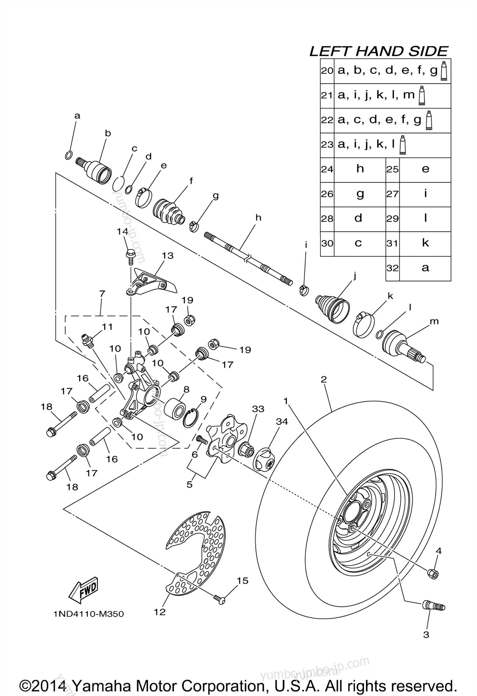 yamaha kodiak 700 parts diagram