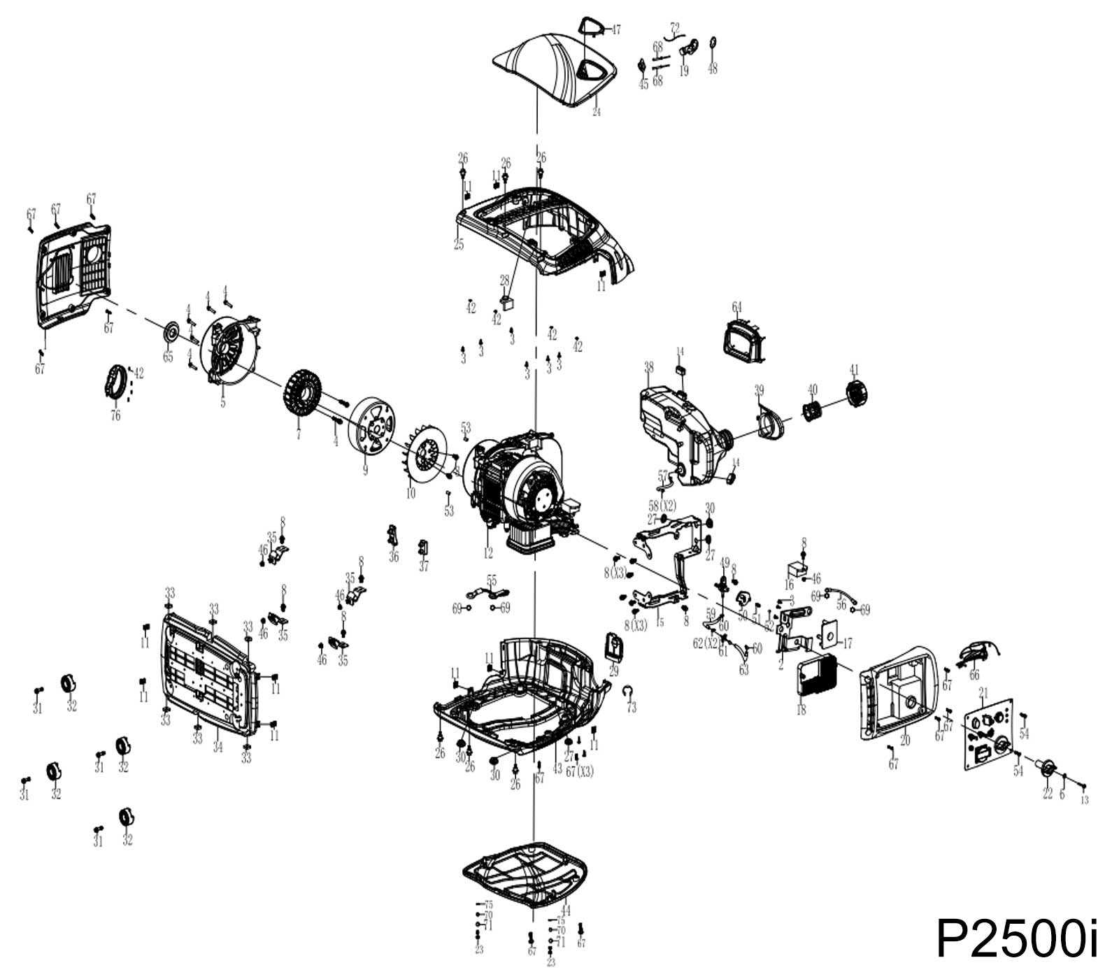 champion generator parts diagram