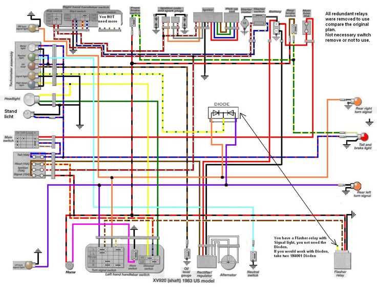 yamaha virago parts diagram