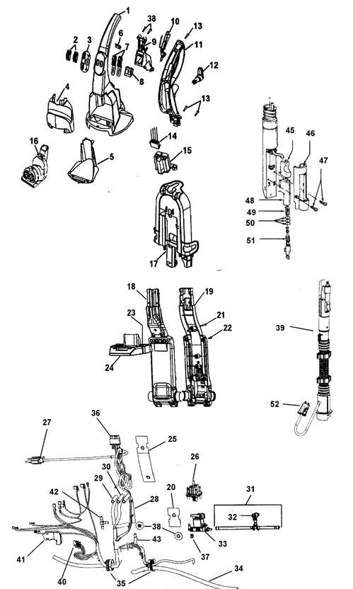 hoover steamvac hoover carpet cleaner parts diagram