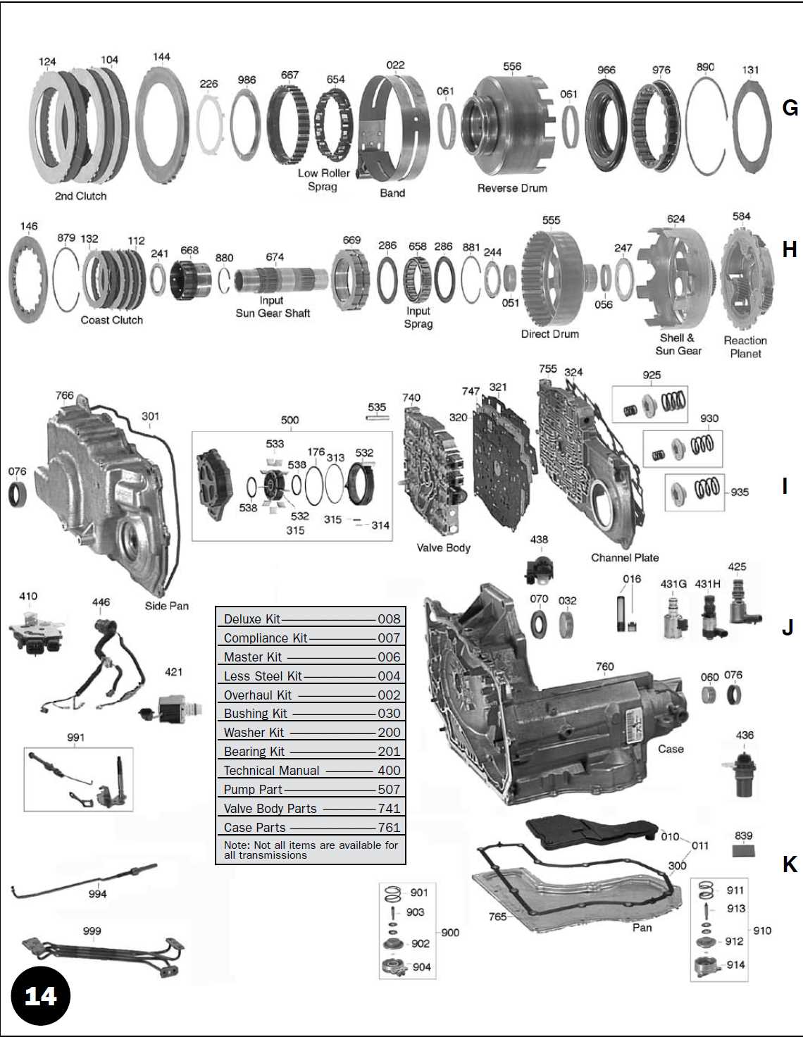 4t45e transmission parts diagram