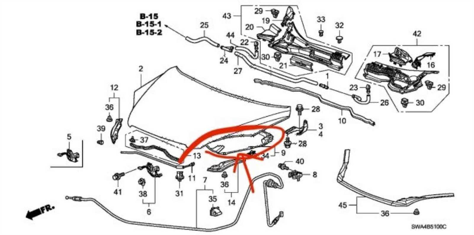 2007 honda civic body parts diagram