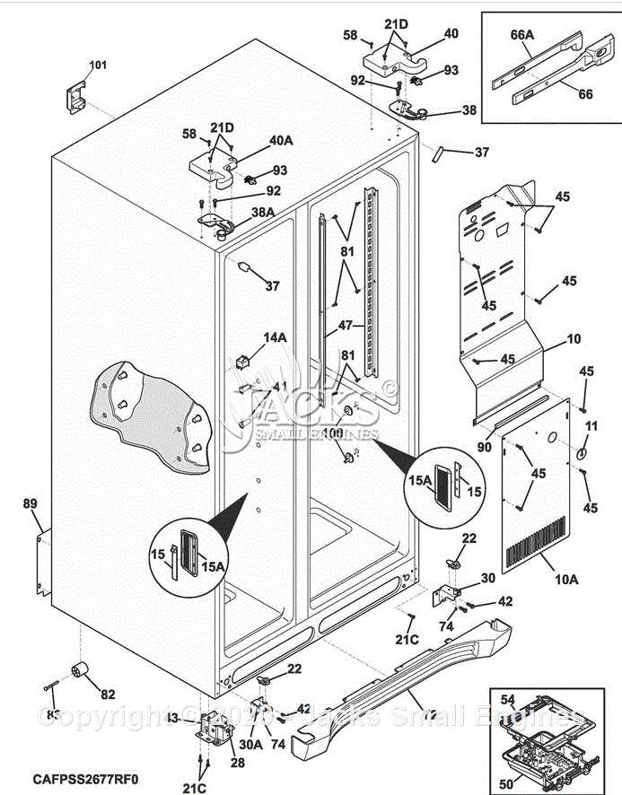 refrigerator parts diagram