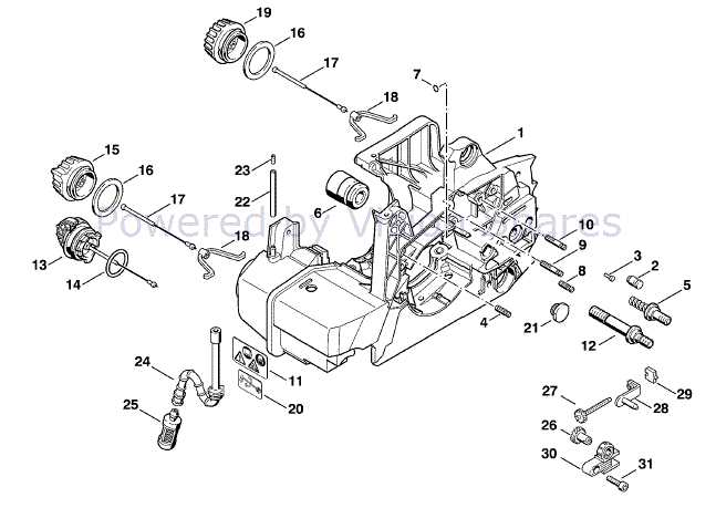 ms 290 stihl chainsaw parts diagram