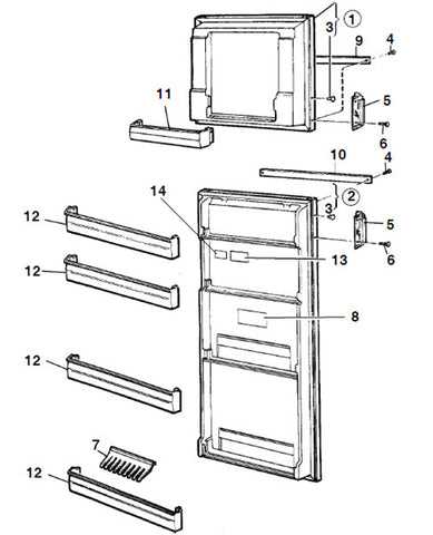 refrigerator parts diagram