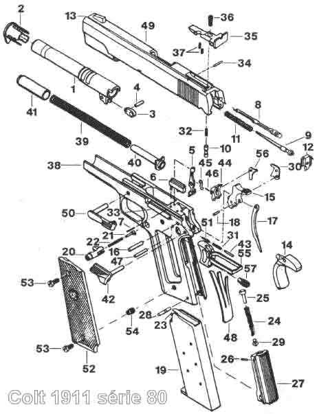 1911 series 80 parts diagram