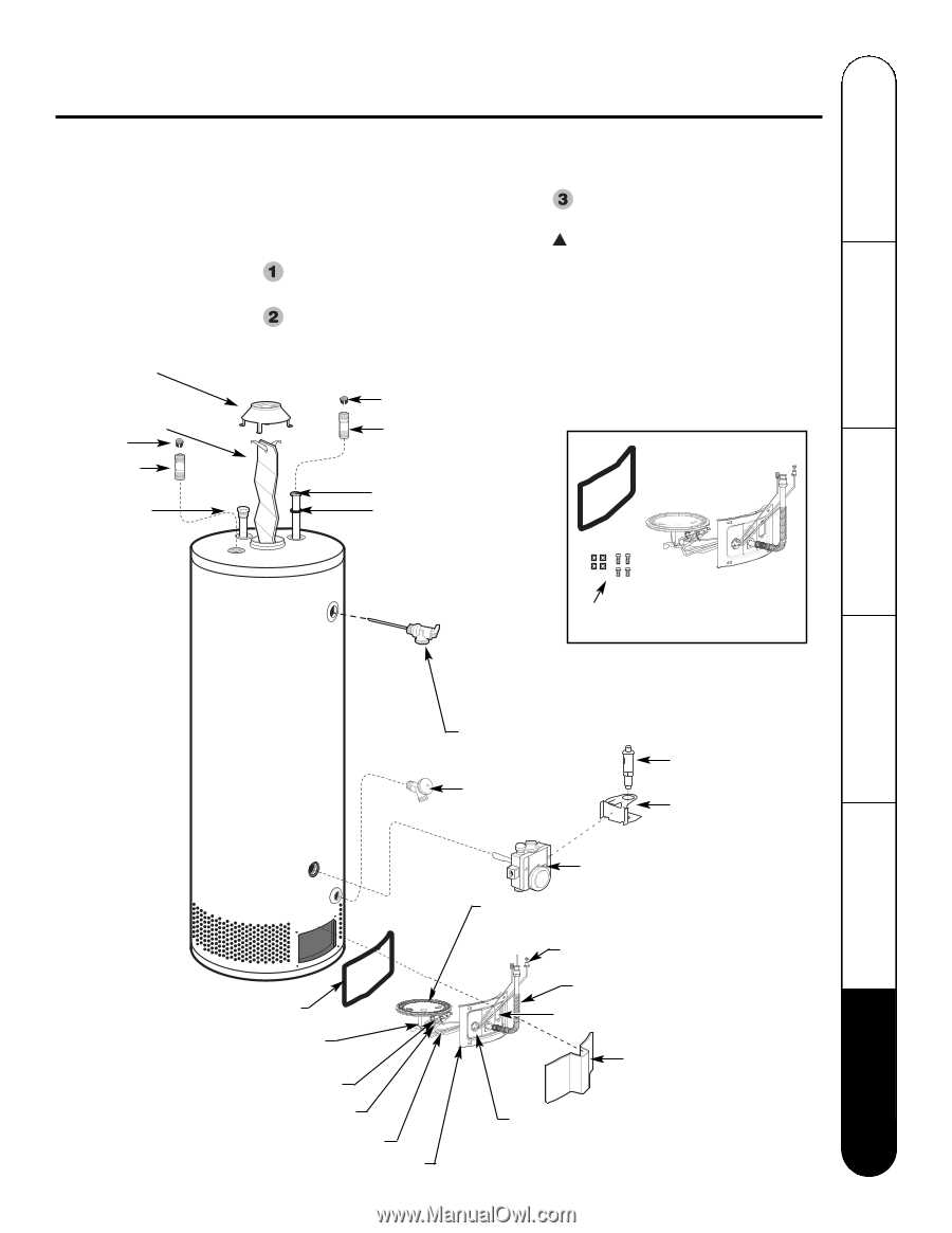 ge gas water heater parts diagram