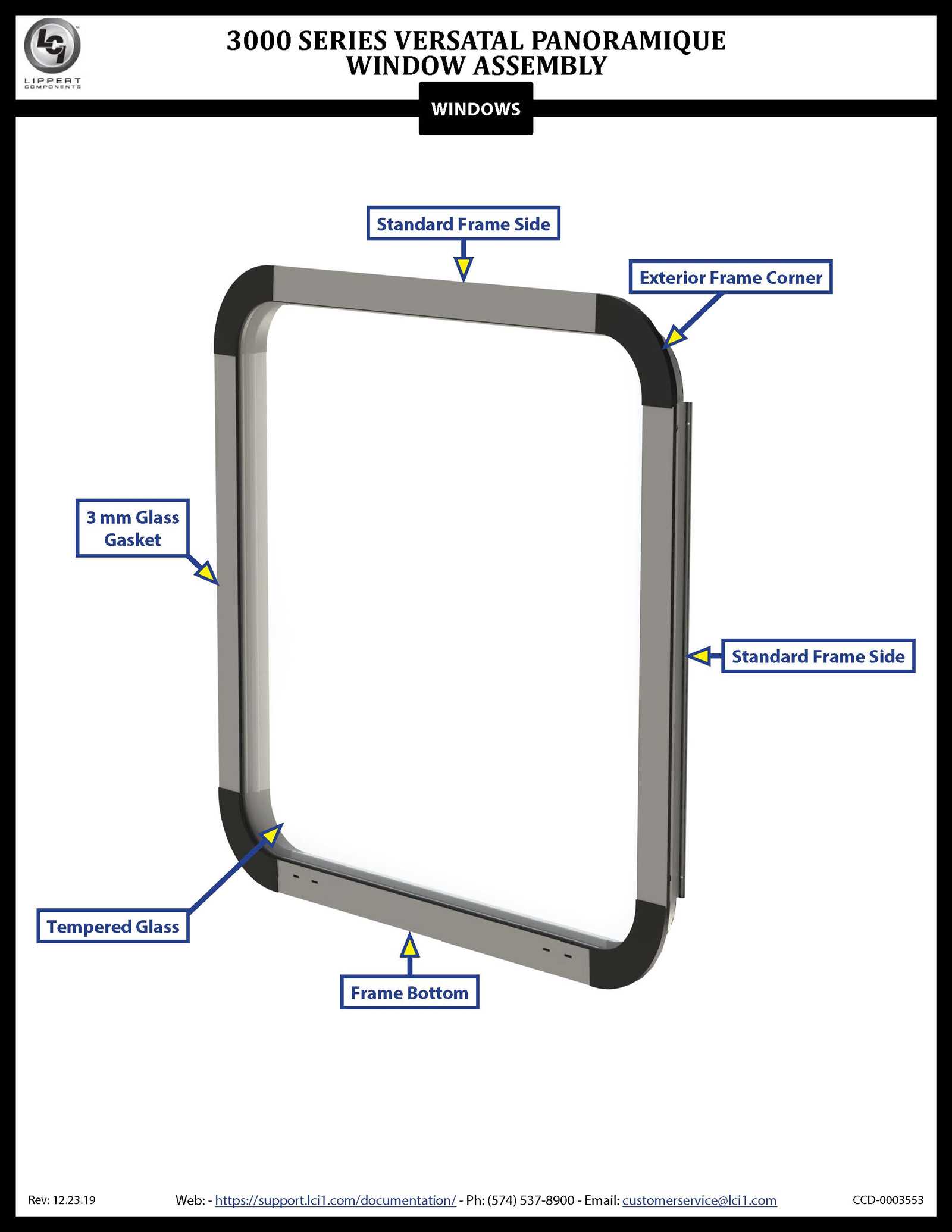 rv window parts diagram