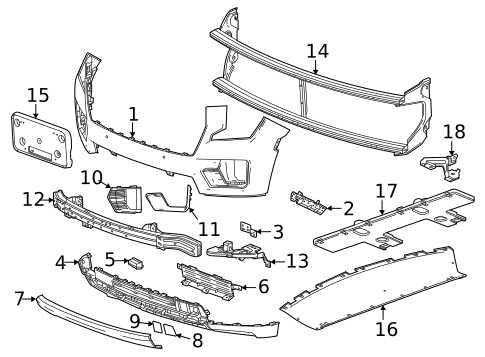 front bumper parts diagram