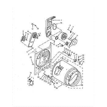 kenmore dryer model 110 parts diagram