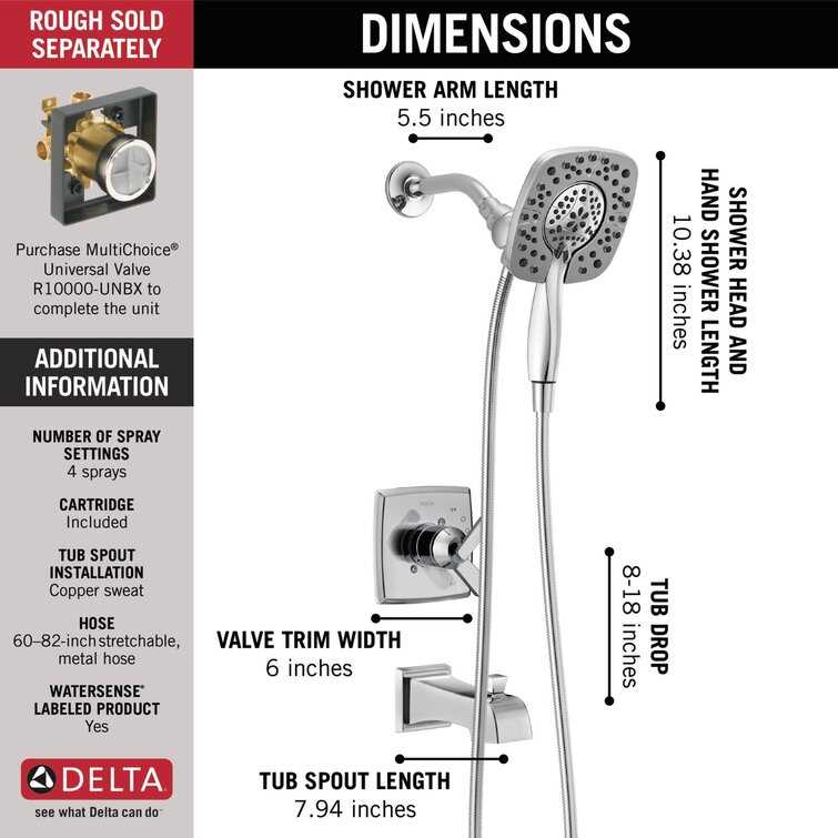 delta in2ition shower head parts diagram