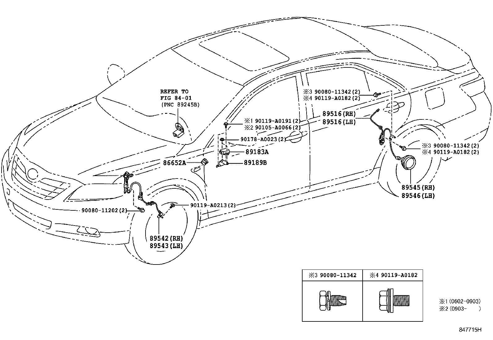 undercarriage toyota camry parts diagram