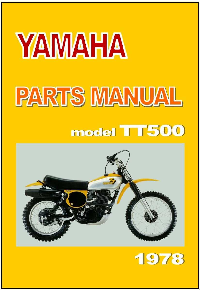 yamaha xt500 parts diagram