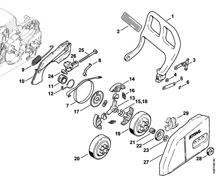 stihl 017 parts diagram