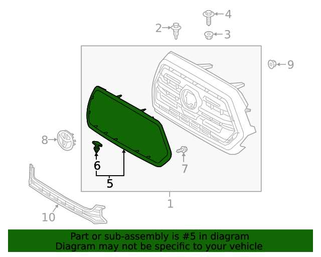 tacoma parts diagram