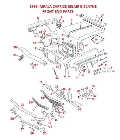 chevy impala parts diagram