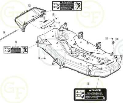 54c mower deck parts diagram