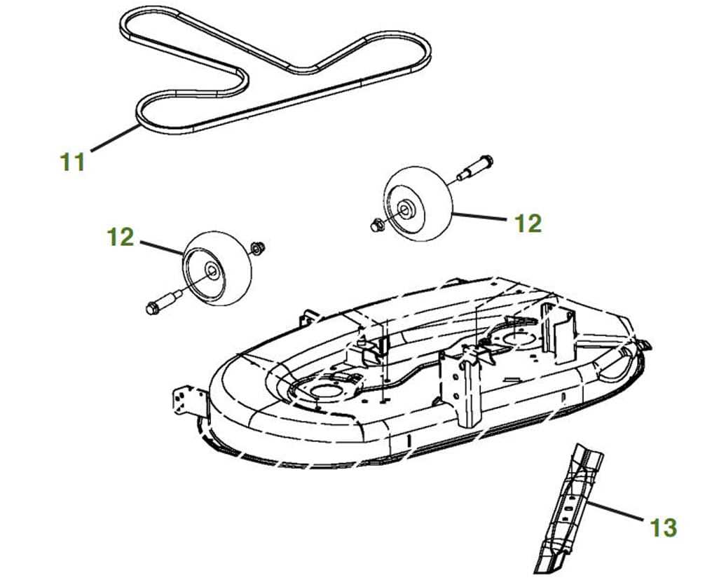 john deere l130 deck parts diagram