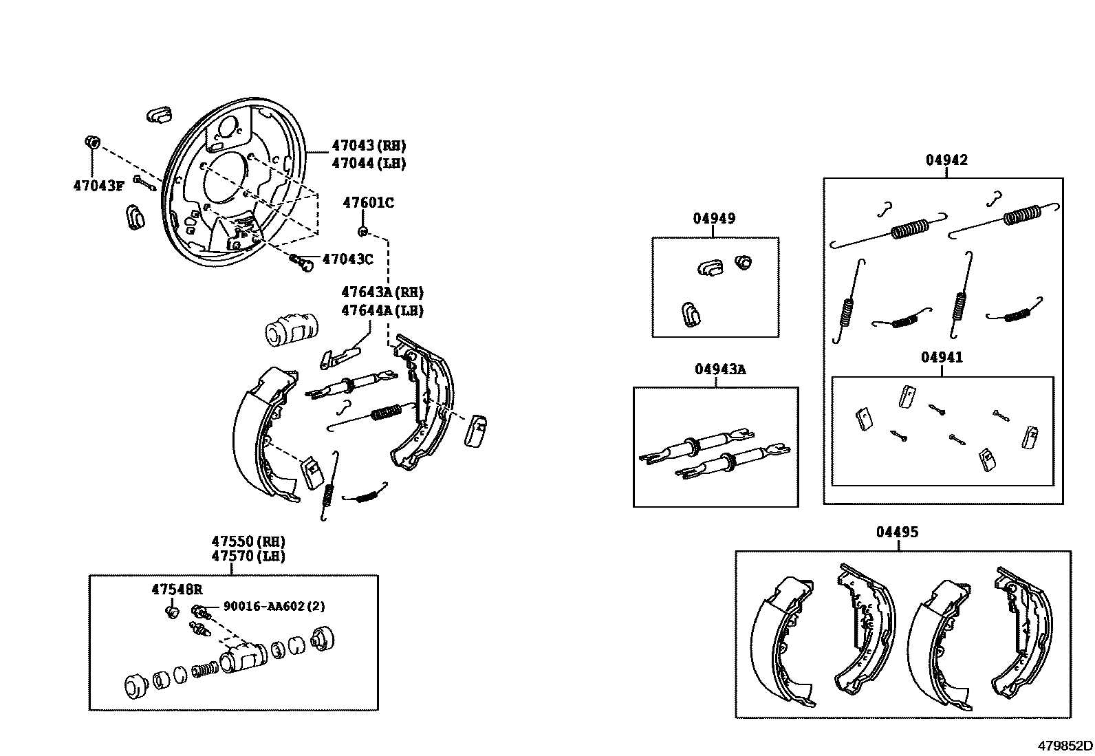 wheel cylinder parts diagram