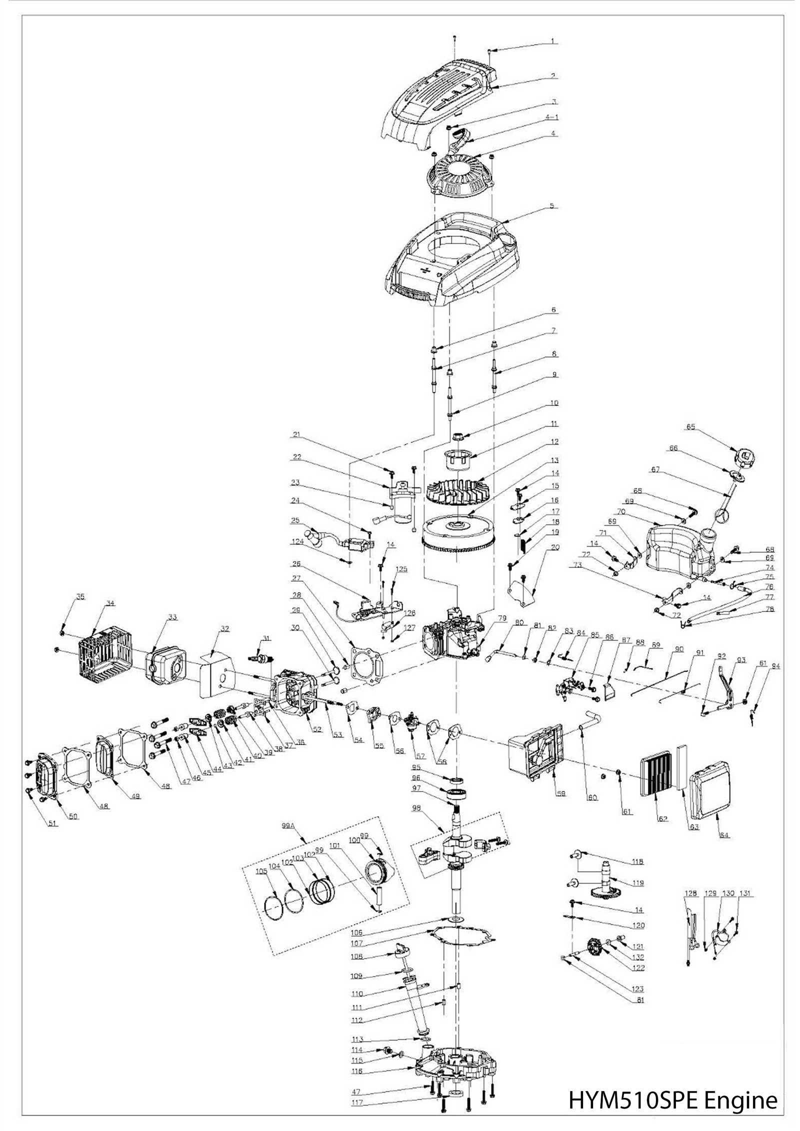 kobalt lawn mower parts diagram