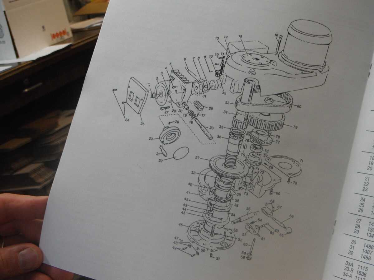 bridgeport j head parts diagram