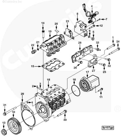 cummins isx engine parts diagram