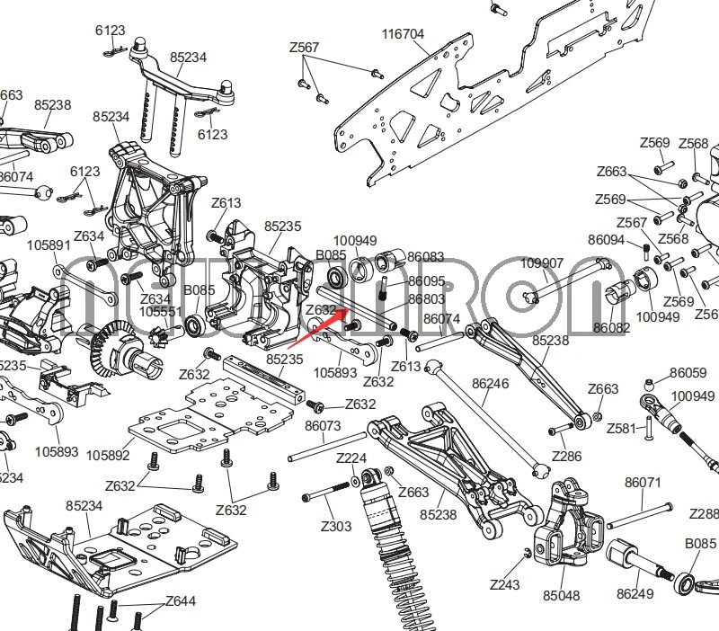 savage axis parts diagram