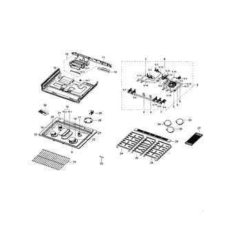 samsung stove parts diagram