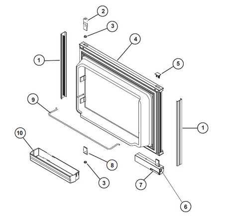 whirlpool oven door parts diagram