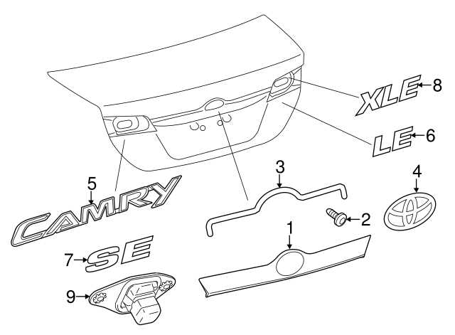 2014 toyota camry parts diagram