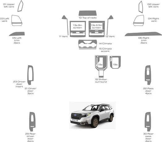 2019 subaru forester parts diagram