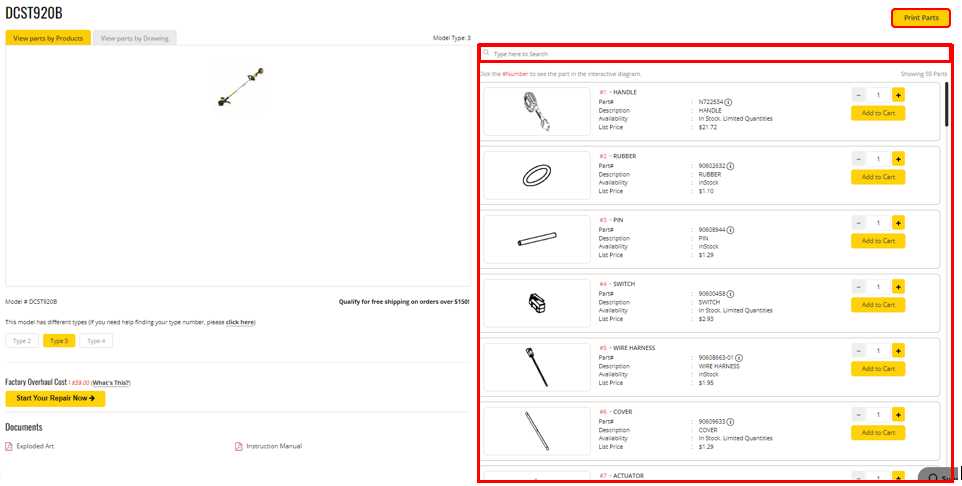 dewalt dcf887 type 3 parts diagram