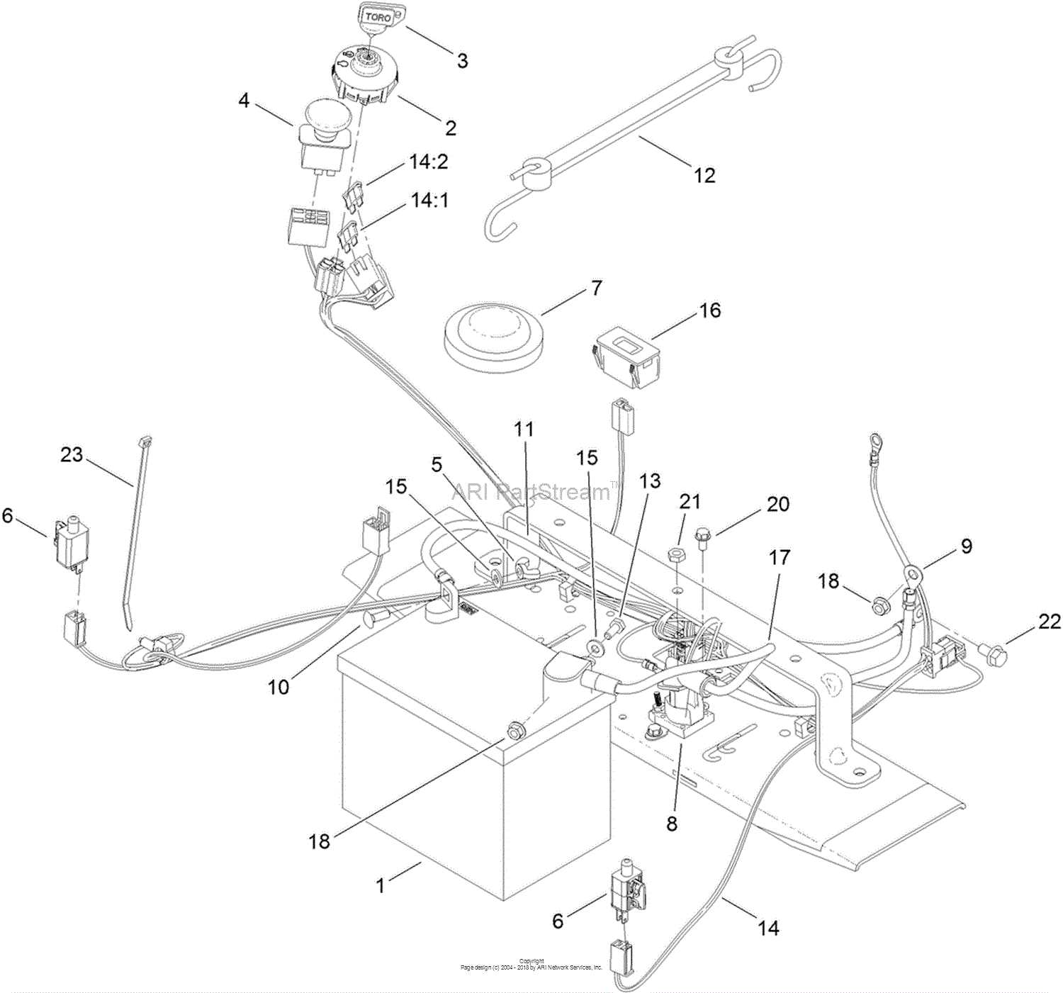 toro 75750 parts diagram