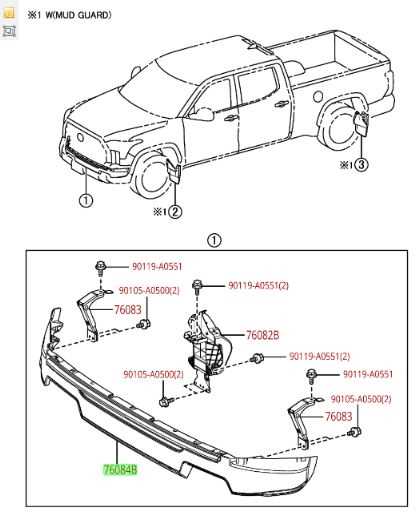 toyota tundra body parts diagram