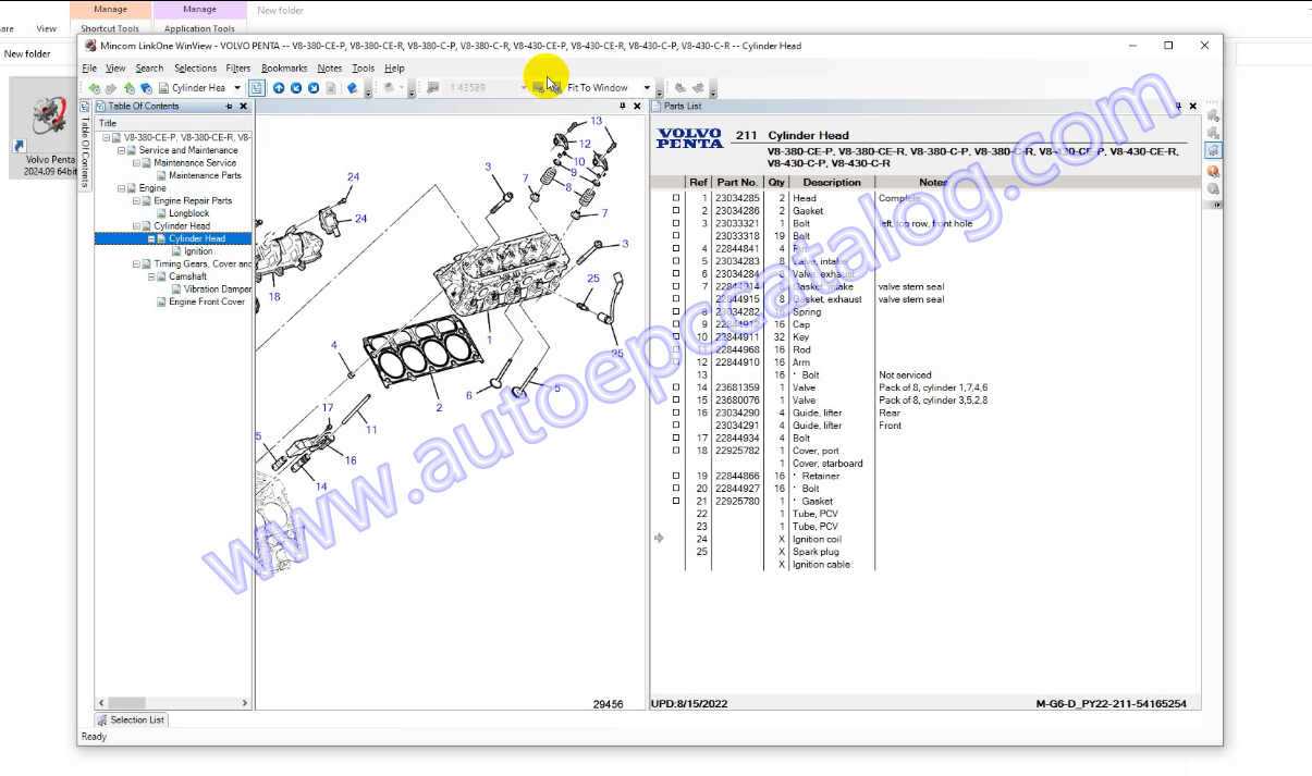 volvo penta engine parts diagram