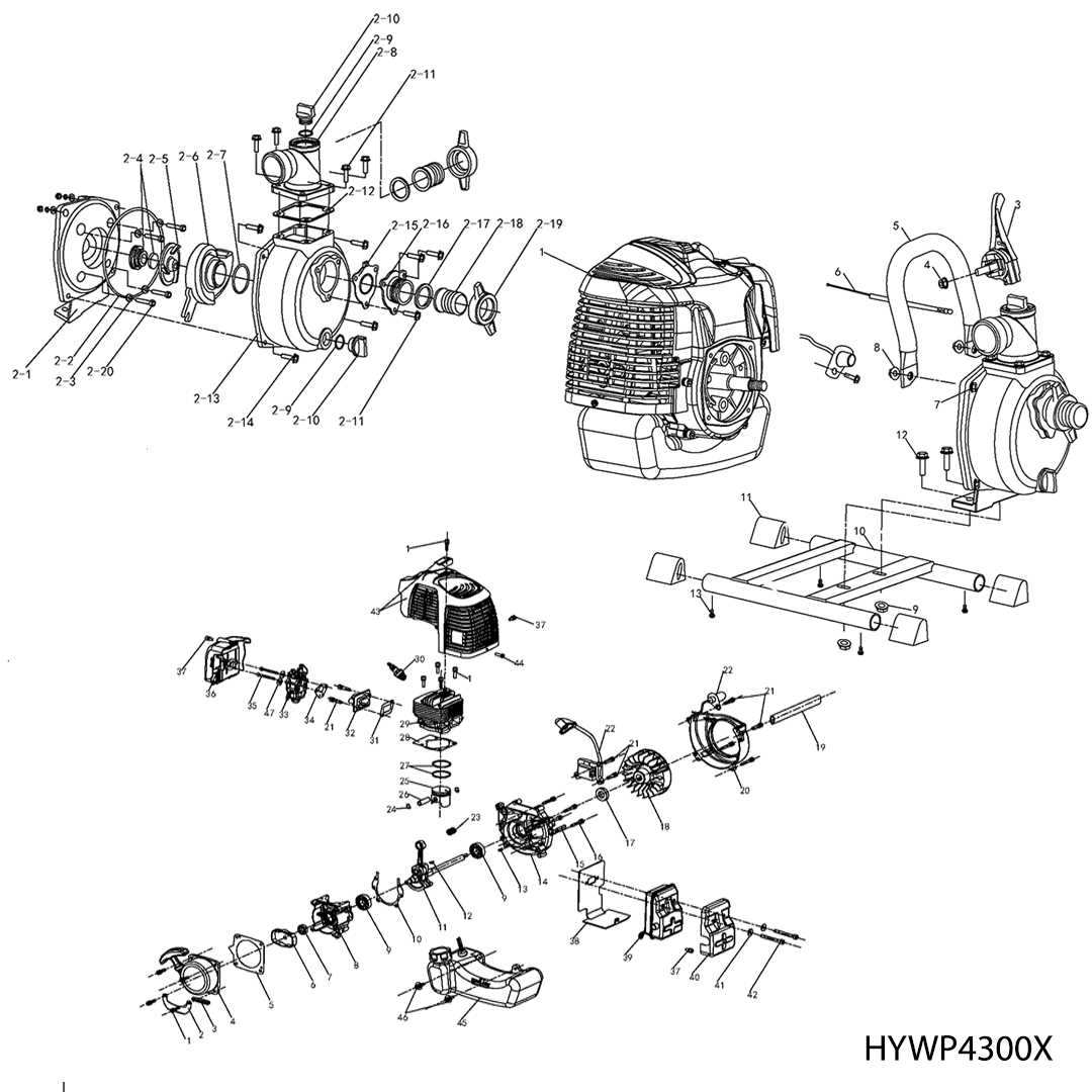 water pump parts diagram