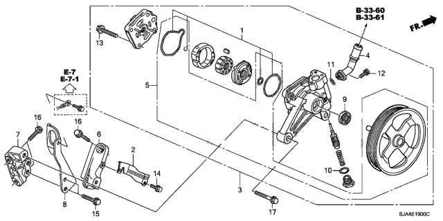 power steering pump parts diagram