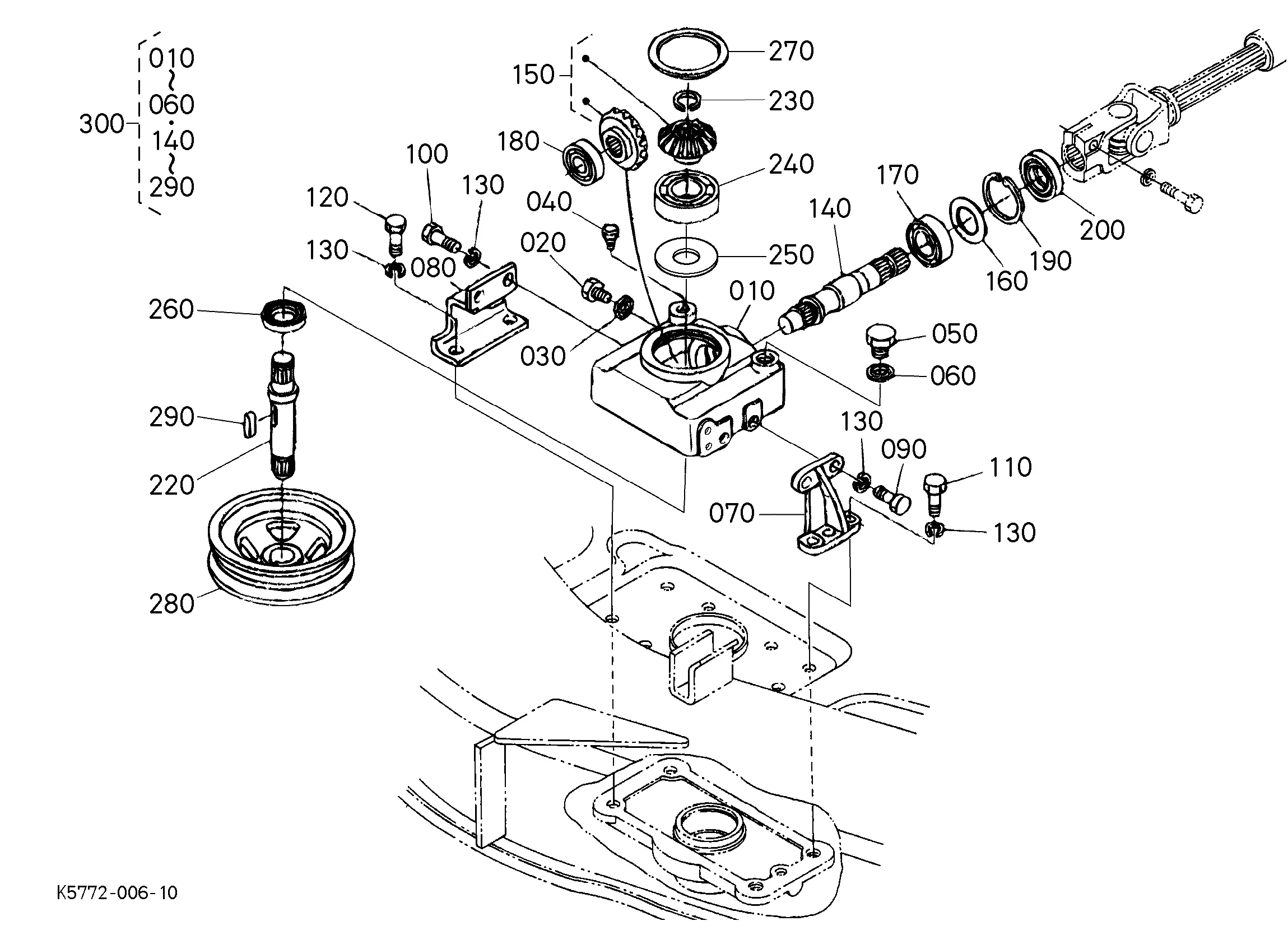 kubota rck60 mower deck parts diagram