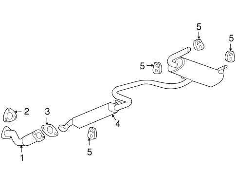 parts of an exhaust system diagram