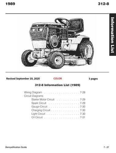 wheel horse 312 8 parts diagram