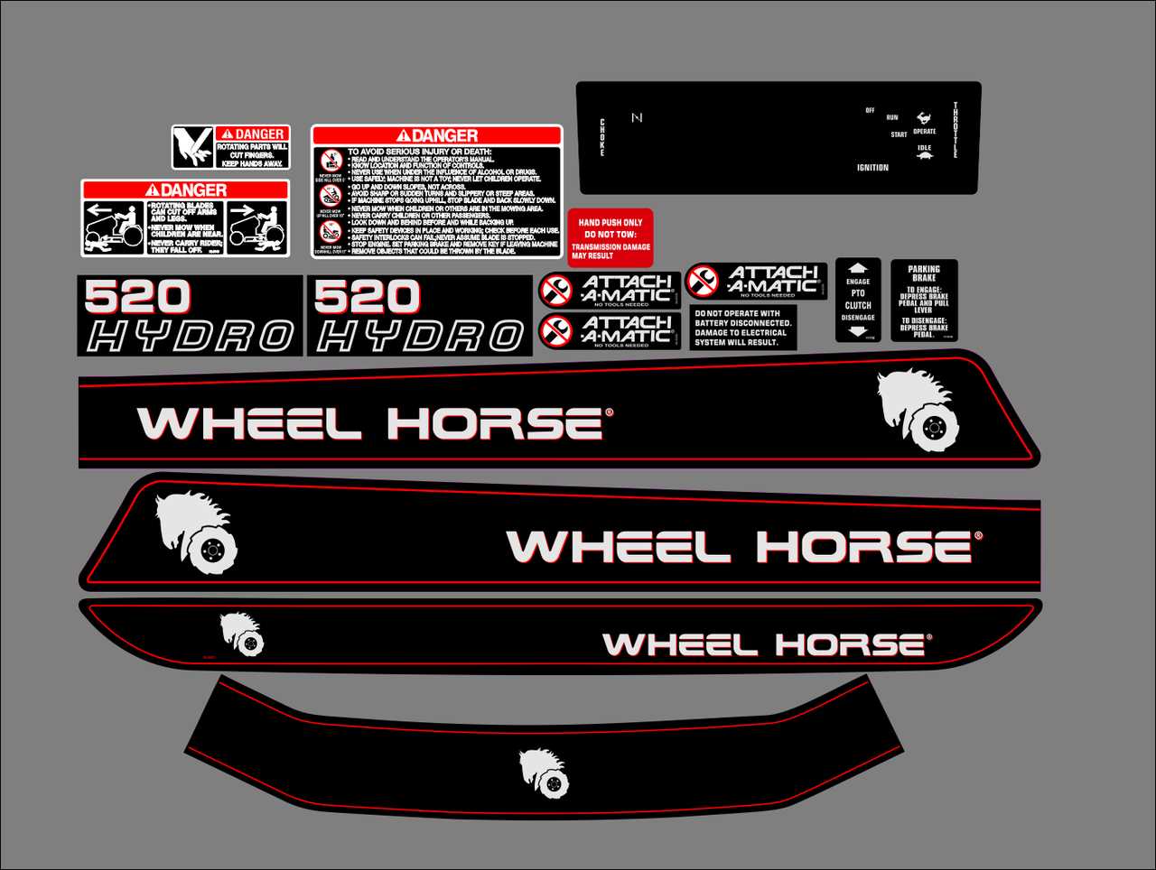 wheel horse 520h parts diagram