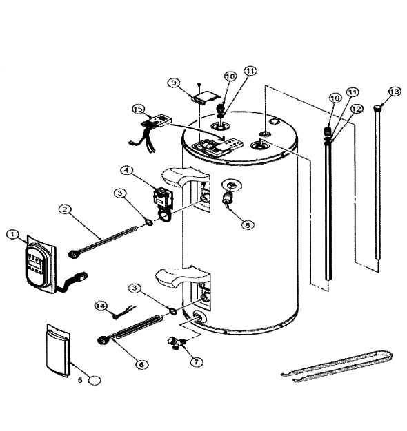 whirlpool water heater parts diagram